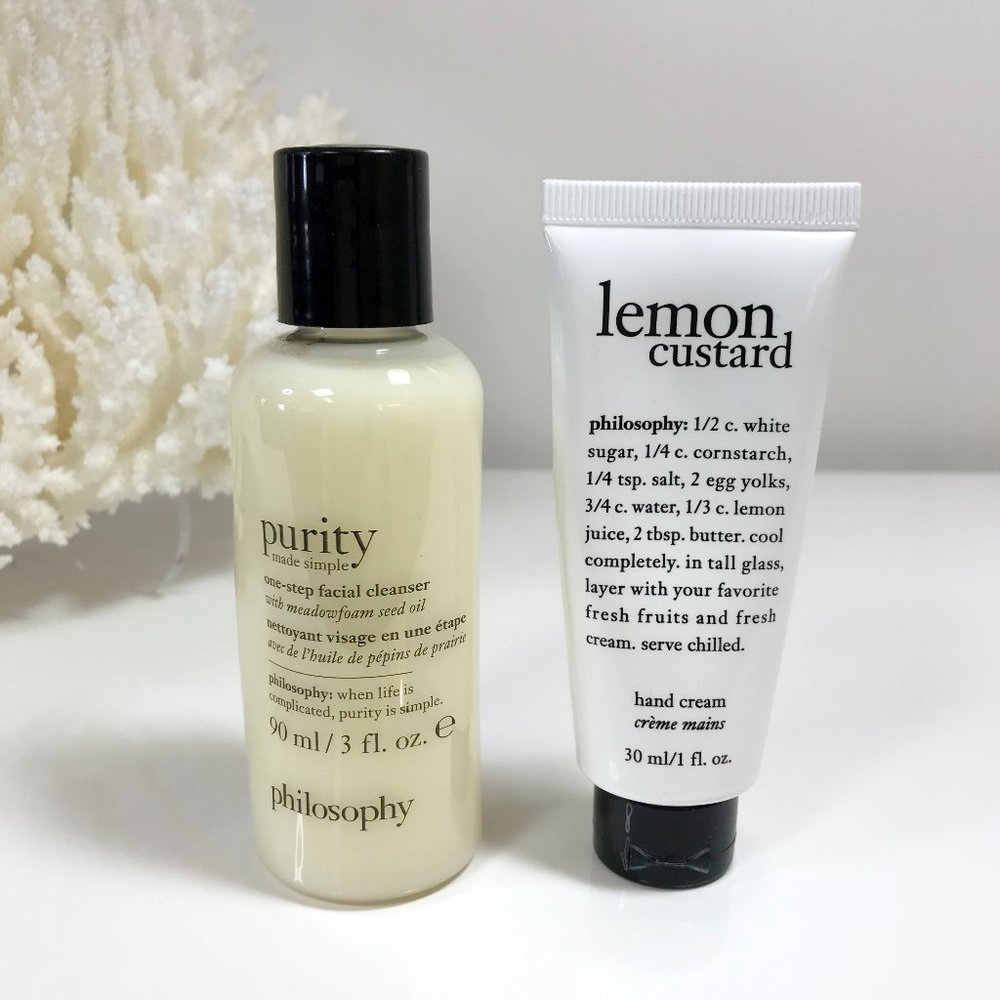 PHILOSOPHY Bundle of 2: Lemon Custard & Purity Made Simple